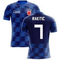 Croatia Men's 2025‑2026 Away Concept Shirt Rakitic 7 in Blue | Size: Large