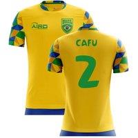Brazil Men's Home Concept Football Shirt - Cafu in Yellow | Size: Medium