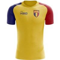 Romania Men's 2025/2026 Home Concept Football Shirt Torje 11 in Yellow | Size: 3XL