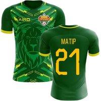 Cameroon Men's 2025 - 2026 Home Concept Football Shirt - Matip 21 in Green | Size: 3XL