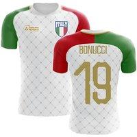 Italy Men's 2025‑2026 Away Concept Football Shirt - Bonucci 19 in White | Size: 4XL