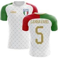 Italy Men's 2025‑2026 Away Concept Football Shirt - Cannavaro 5 in White | Size: 4XL