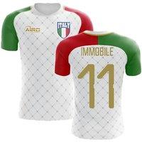 Italy Men's 2025/26 Away Concept Football Shirt Immobile in White | Size: Large