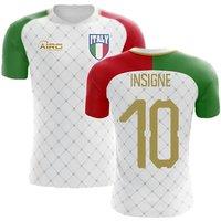 Italy Men's 2025/26 Away Concept Football Shirt - Insigne 10 in White | Size: Medium
