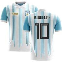 Argentina Men's 2025/2026 Home Concept Football Shirt - Riquelme 10 in White | Size: 3XL