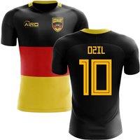 Germany Men's 2025‑2026 Flag Concept Football Shirt Ozil 10 in Black | Size: Large