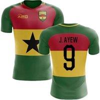 Ghana Men's 2025‑2026 Flag Concept Football Shirt - J. Ayew in Yellow | Size: Small