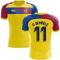 FC Barcelona Men's 2018‑19 Fans Culture Away Concept Shirt - O. Dembele 11 in Yellow | Size: XL