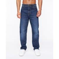Duck&Cover Rushawn Men's Modern Slim-Fit Jeans in Mid Blue | Size: 32R