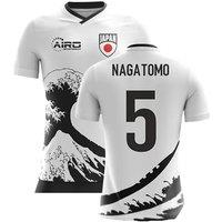 Japan Men's 2025 - 2026 Airo Concept Away Shirt - Nagatomo 5 in White | Size: 3XL