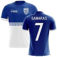 Greece Men's 2025‑26 Away Concept Football Shirt Samaras in Blue | Size: 3XL