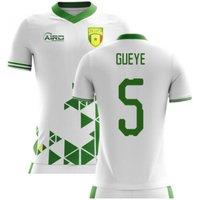 Senegal Men's 2025 - 2026 Home Concept Football Shirt - Gueye 5 in White | Size: Small