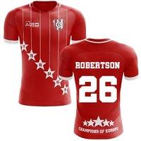 Liverpool Men's 2025‑2026 Six‑Time Champions Concept Football Shirt Robertson in Red | Size: 2XL