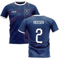 Rangers Men's 2025 - 2026 Glasgow Home Concept Football Shirt - Ricksen 2 in Blue | Size: XL
