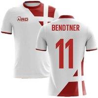 Denmark Men's 2025/26 Away Concept Football Shirt - Bendtner 11 in White | Size: Large
