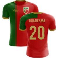 Portugal Men's 2025/2026 Flag Home Concept Football Shirt - Quaresma in Red | Size: 4XL