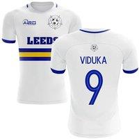 Leeds United FC Men's 2025 - 2026 Leeds Home Concept Football Shirt - Viduka 9 in White | Size: Medium