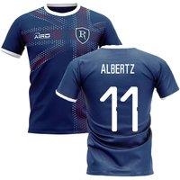 Celtic Men's 2025‑2026 Glasgow Home Concept Football Shirt - Albertz in Blue | Size: Large