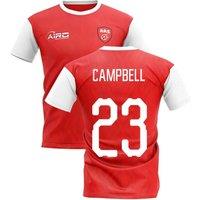 Arsenal FC Men's 2025 - 2026 North London Home Concept Football Shirt - Campbell 23 in Red | Size: Large