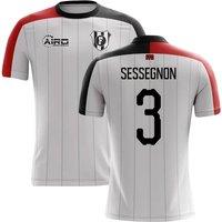 Fulham FC Men's 2025/26 Home Concept Football Shirt - Sessegnon in White | Size: 3XL