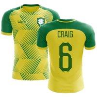 Celtic Men's 2025 - 2026 Away Concept Football Shirt - Craig 6 in Yellow | Size: Small
