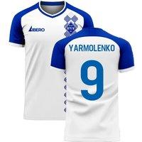 Arsenal FC Men's Dynamo Kyiv 2025 - 2026 Home Concept Football Kit - Yarmolenko 9 in White | Size: 4XL