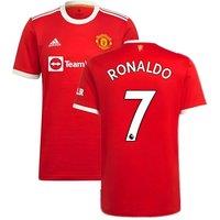 Manchester United FC Men's Mens Man Utd 2021 - 2022 Home Shirt - Ronaldo 7 in Red | Size: Large