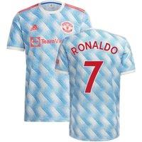 Manchester United FC Men's Mens Man Utd 2021 - 2022 Away Shirt - Ronaldo 7 in White | Size: 3XL