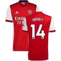 Arsenal FC Men's Mens 2021 - 2022 Home Shirt - Henry 14 in Red | Size: 2XL