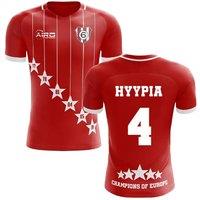 Liverpool Men's 2025 - 2026 6 Time Champions Concept Football Shirt - Hyypia 4 in Red | Size: 5XL