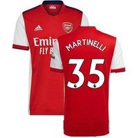 Arsenal FC Men's Mens 2021 - 2022 Home Shirt - Martinelli 35 in Red | Size: 2XL