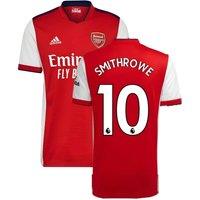 Arsenal FC Men's Mens 2021 - 2022 Home Shirt - Smith Rowe 10 in Red | Size: 2XL