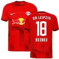 Red Bull Leipzig Men's Mens 2022 - 2023 Away Shirt - Nkunku 18 in Red | Size: Large