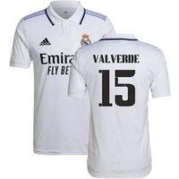 Real Madrid Men's Mens 2022 - 2023 Home Shirt - Valverde 15 in White | Size: 2XL