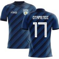 Argentina Men's 2025/26 Away Concept Football Shirt - Otamendi 17 in Navy | Size: XL