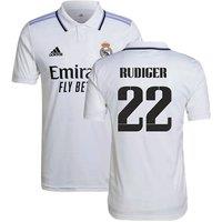 Real Madrid Men's Mens 2022 - 2023 Home Shirt - Rudiger 22 in White | Size: 3XL