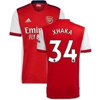 Arsenal FC Men's Mens 2021 - 2022 Home Shirt - Xhaka 34 in Red | Size: 2XL