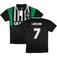 Celtic Men's Mens 1994 - 1996 Away Shirt - Larsson 7 in Black | Size: Large