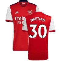 Arsenal FC Men's Mens 2021 - 2022 Home Shirt - Nketiah 30 in Red | Size: 2XL
