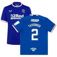 Rangers FC Men's Mens 2022 - 2023 Home Shirt - Tavernier 2 in Blue | Size: Medium