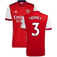 Arsenal FC Men's Mens 2021 - 2022 Home Shirt - Tierney 3 in Red | Size: 2XL