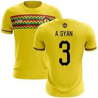 Ghana Men's 2025/2026 Third Concept Football Shirt - A. Gyan in Yellow | Size: 3XL