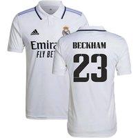 Real Madrid Men's Mens 2022 - 2023 Home Shirt - Beckham 23 in White | Size: 2XL