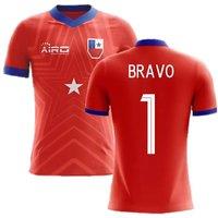 Chile Men's 2025‑2026 Home Concept Football Shirt Bravo 1 in Red | Size: 5XL