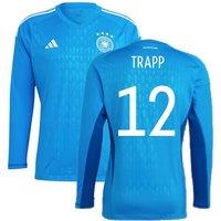 Germany Men's Mens 2022 - 2023 Home Goalkeeper Shirt - Trapp 12 in Blue | Size: XL