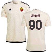 AS Roma Men's Mens 2023 - 2024 Roma Away Shirt - Lukaku 90 in Beige | Size: XL