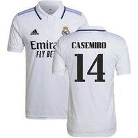 Real Madrid Men's Mens 2022 - 2023 Home Shirt - Casemiro 14 in White | Size: 2XL