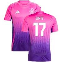 Germany Men's 2024/2025 Away Shirt - Wirtz 17 in Pink | Size: XL
