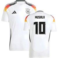Germany Men's 2024 - 2025 Home Shirt - Musiala 10 in White | Size: Medium