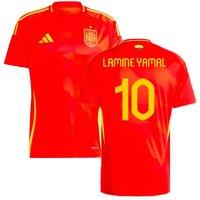 Spain Men's Mens 2024 - 2025 Home Shirt - Lamine Yamal 10 in Red | Size: XL
